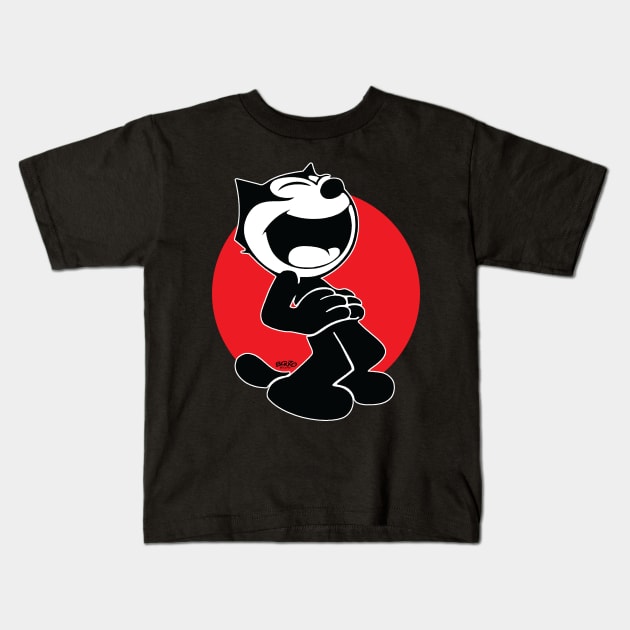 Felix-On Red Kids T-Shirt by BonzoTee